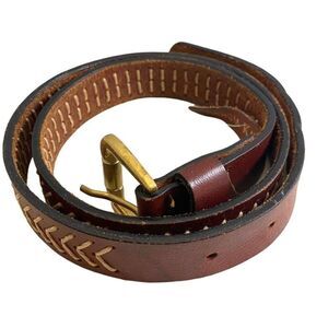 #4733 Vintage Donna Katz womens brown belt size M 32